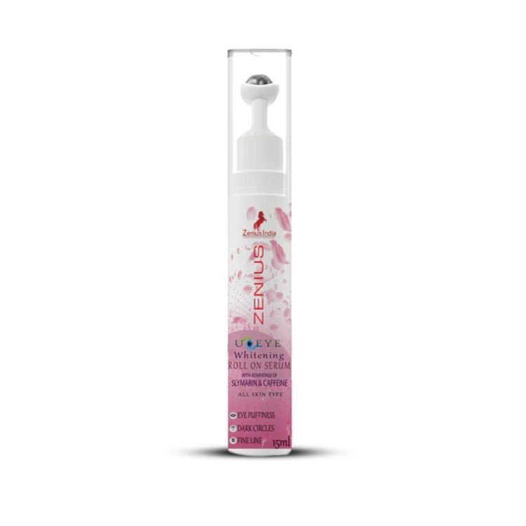 Zenius Under-Eye Whitening Roll On Serum For Puffiness, Wrinkles & Dark Circles, 15ml