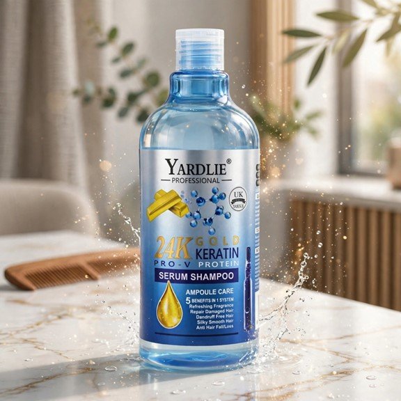 Yardlie Professional 24K Gold Keratin Shampoo Serum In Pakistan